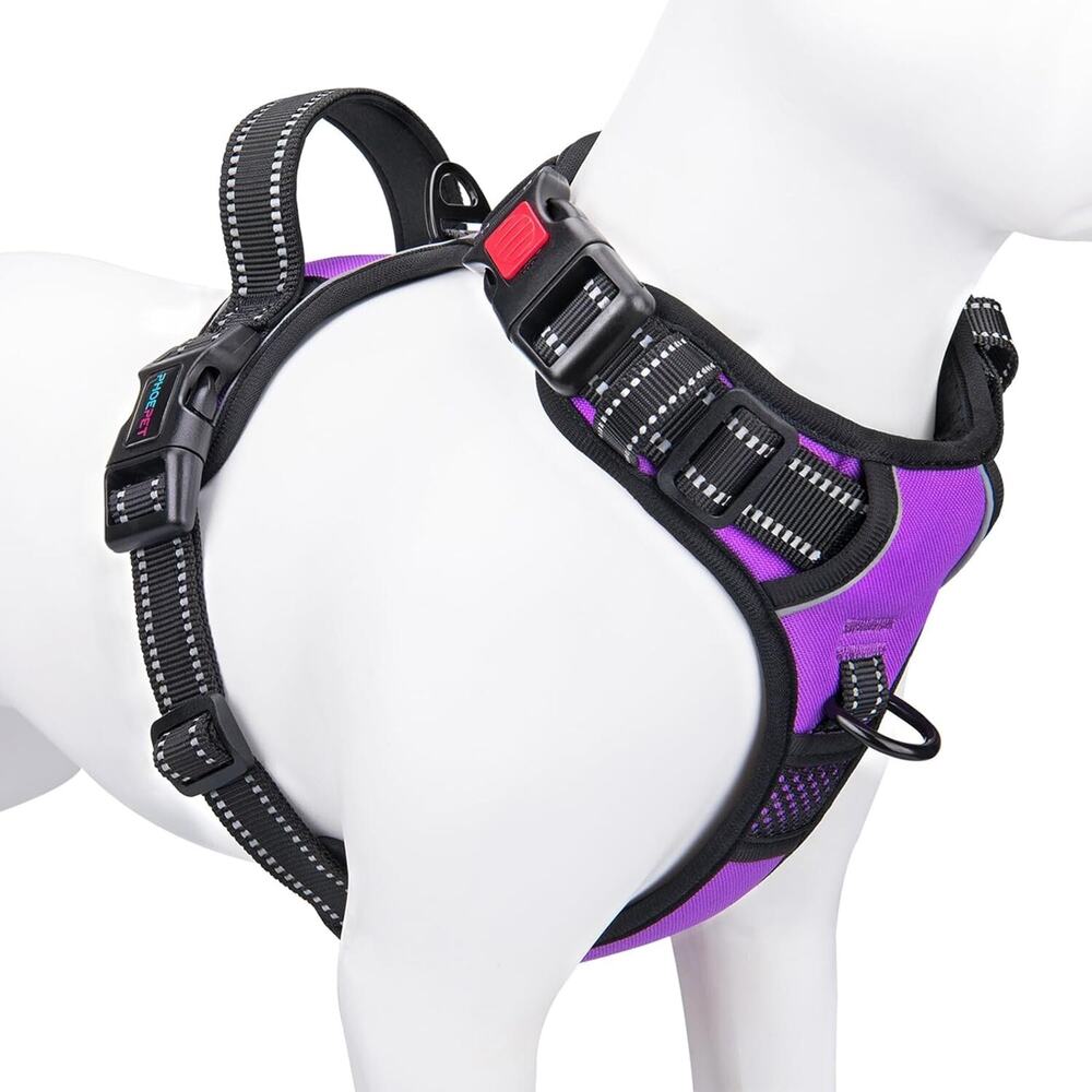 Reflective Dog Harness Large Breed Adjustable No Pull Vest with with Handle L